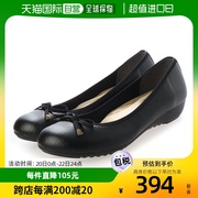 日本直邮italico日本rakuchin蝴蝶结芭蕾鞋，(黑色)浅口