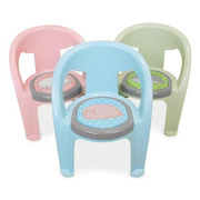 儿童靠背椅叫叫椅卡通小板凳防滑凳宝宝餐椅家用加厚塑料凳发声椅