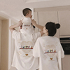 童装2024年姐弟亲子装母女装一家三口父子短袖t恤韩版母子装