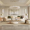 美式真皮沙发123组合轻奢欧式沙发客厅，大小户型实木高端奢华家具