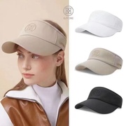 韩版g4高尔夫帽子空顶帽遮阳帽，无顶帽女士黑白卡其防晒帽
