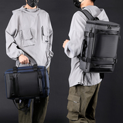 多功能休闲商务男士双肩包出差旅行背包大容量手提单肩包韩版潮包