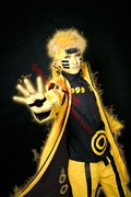 火影忍者 漩涡鸣人 六道模式 cosplay服装 承接各种动漫服装定制