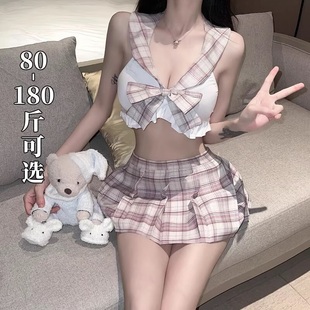 性感 睡衣纯欲情侣趣味内衣火辣裙全套制服套装qqny女大码胖妹妹