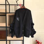 秋冬蝙蝠袖外套女特大码2-300斤胖MM设计感小众宽松减龄夹克上衣