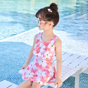 儿童泳衣女童女孩2023夏季小中大童宝宝，可爱洋气海边游泳衣泳装备