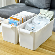 塑料桌面收纳盒厨房置物架，抽屉式收纳筐，家用客厅零食整理储物盒子