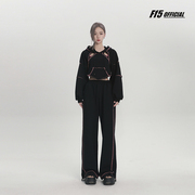 FF5重组系运动风 撞色卫衣套装女春秋年时尚两件套宽松休闲裤