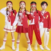 儿童啦啦队演出服小学生运动会服装，开幕式套装中国风，拉拉队表演服