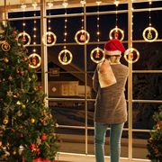 圣诞节装饰灯串氛围灯店铺商场挂件场景布置装扮餐厅彩灯串灯房间