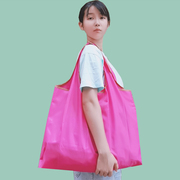 大容量纯色超市购物袋可折叠环保净色买菜包便携(包便携)旅行袋可印字logo