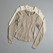 瑜伽服女运动秋冬季上衣长袖外套健身服普拉提训练衣服速干高级感