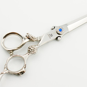 日本进口理发剪发专业440C龙发型师专用牙剪7寸平剪