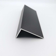 铝合金L型角铝50252mm黑色磨砂包边护角条 直角收边压条 装饰条