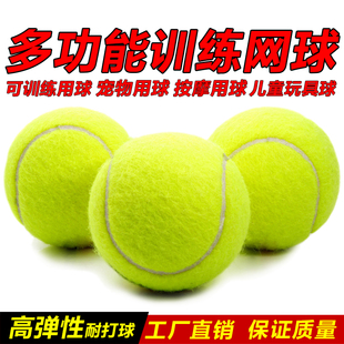 网球训练球儿童训练网球狗狗耐咬网球初学者高弹力(高弹力)练习按摩健身球