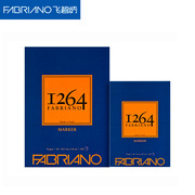 意大利FABRIANO单边胶1264系列a3 a4马克笔专用本一百张加厚手绘本绘画本学生用小画册马克本学生