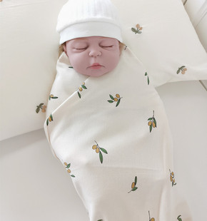 新生儿包单初生婴儿纯棉襁褓巾，包裹布抱被浴巾秋冬包巾产房包被棉