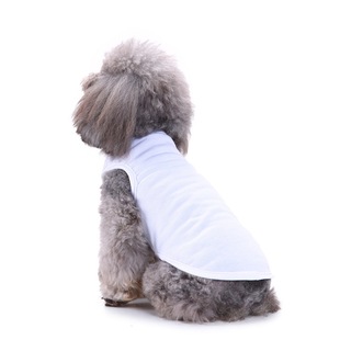 跨境宠物用品小狗衣服纯色背心，春夏季宠物，衣服空白t恤衫净色背心