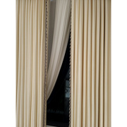 白色窗帘轻奢高档客厅，欧式美式卧室全遮光纯色新中式高端现代简约