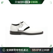 香港直邮jilsander女士，凉鞋白色小牛皮平底js36055a-13034-110