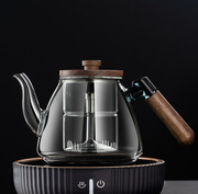 木把蒸煮两用一体玻璃，茶壶大容量加厚玻璃煮茶壶电陶炉泡茶壶