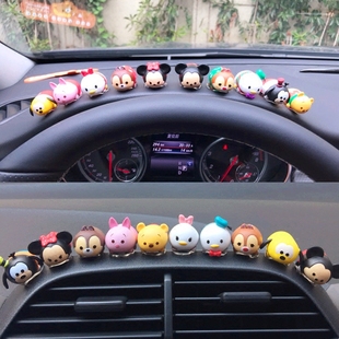 可爱迪士尼汽车摆件，卡通米奇米妮唐老鸭仪表盘，显示屏上车载装饰品