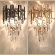 香槟金壁灯客厅轻奢水晶创意个性卧室床头灯北欧现代简约过道灯饰