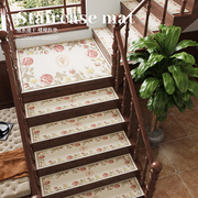 楼梯踏步垫家用实木阶梯隔音防滑满铺垫子强吸水台阶脚踏地垫地毯