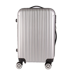 经典款ABS条纹密码行李箱 万向轮旅行登机箱商务拉杆箱