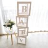 网红透明气球盒子babylove宝宝，生日宴婚房布置浪漫摄影拍照道具