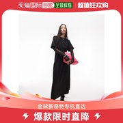 香港直邮潮奢 Topshop 女士 chuck 中长蕾丝袖子T恤式连衣裙(黑色