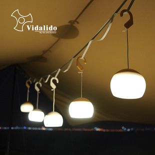 Vidalido户外露营充电式锂电池灯笼花帐篷灯LED照明灯营地灯