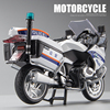 宝马警用摩托车模型r1250rt合金仿真儿童玩具，车男孩警察车模交警