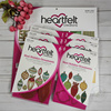 heartfelt节日装饰品，holidayornaments进口印章切模纸本，套装