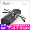 日本进口大气商务男士眼镜框纯钛超轻舒适半框近视眼镜架广州1832