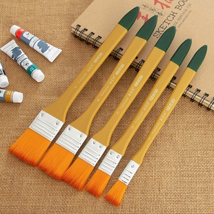马蒂斯尼龙水粉板刷软毛手绘专用笔刷，丙烯水彩油画笔套装排笔刷子