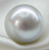 南洋珠白珠裸珠15-16-17mm正圆强光天然珍珠粉可做吊坠项链戒指