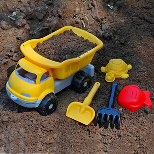 大号加厚沙滩翻斗车儿童玩沙工具套装塑料宝宝户外运动玩具2-4岁