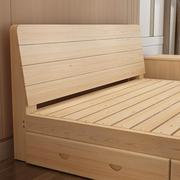 木板床垫硬板简易实木双人席梦思加硬床板床架1.8米1.5米1.2沙发