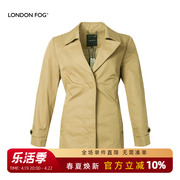 LONDON FOG/伦敦雾短款风衣女士秋冬女装西装款式单排扣外套