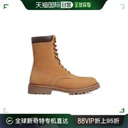 香港直邮CELINE 男士 黄色牛皮绒面系带军靴 3442735-84C-18LA靴