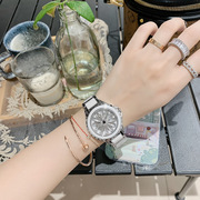 士陶瓷钢带轻奢手表重工时尚气质2022蒂米妮山茶花手表女