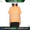 香港直邮WE11DONE 女士橙色短袖T恤 WD-TT8-20-099-U-OR