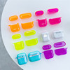 夏日清凉apple苹果airpods3pro保护套透明白色airpods1真无线耳机软壳iphone，airpods2有线降噪case彩荧光色