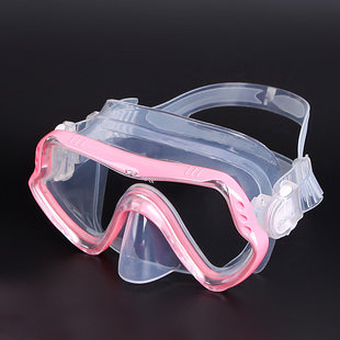 防水防雾游泳镜女男浮潜水镜呼吸管套装护鼻一体面镜大框游泳眼镜