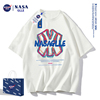 NASA联名夏季纯棉t恤男士宽松短袖圆领潮流情侣打底衫短袖