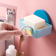创意壁挂式肥皂盒香皂架免打孔皂盒沥水卫生间肥皂架香皂盒吸盘