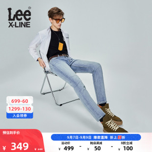 LeeXLINE23春夏709修身锥形浅蓝色男牛仔裤LMB1007093MK-063