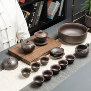 整套宜兴紫砂功夫，茶具套装家用陶瓷，办公泡茶喝茶茶杯茶壶盖