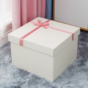 白色生日礼物包装盒超大号仪式，感盒空盒特大号送女友惊喜礼盒
